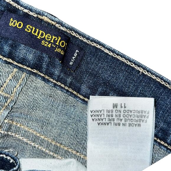 Levi's 524™ Superlow Bootcut Jeans - Size 11, Medium Wash, Comfortable Stretch - Picture 14 of 14